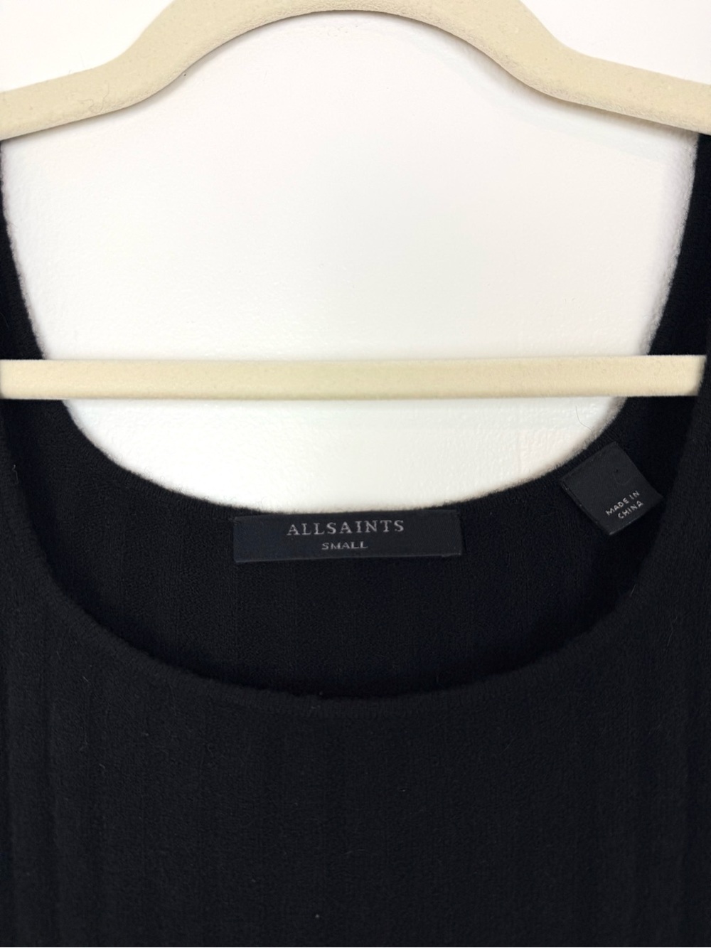 All Saints Margot Wool Blend Dress Black Size Small - Picture 5 of 12